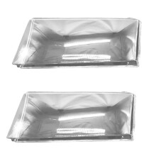 2X for for Octavia 2001 2002 2003 2004 Left Headlight Shell Lamp Shade Transparent Lens Cover Headlight Cover