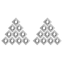 20 Stücke Holz Hartmetall Einsätze Fräser für Holzdrehmaschine Drehwerkzeug 11X11X2,0mm 30Schneidkanten Match Holzdrehwerkzeug Set
