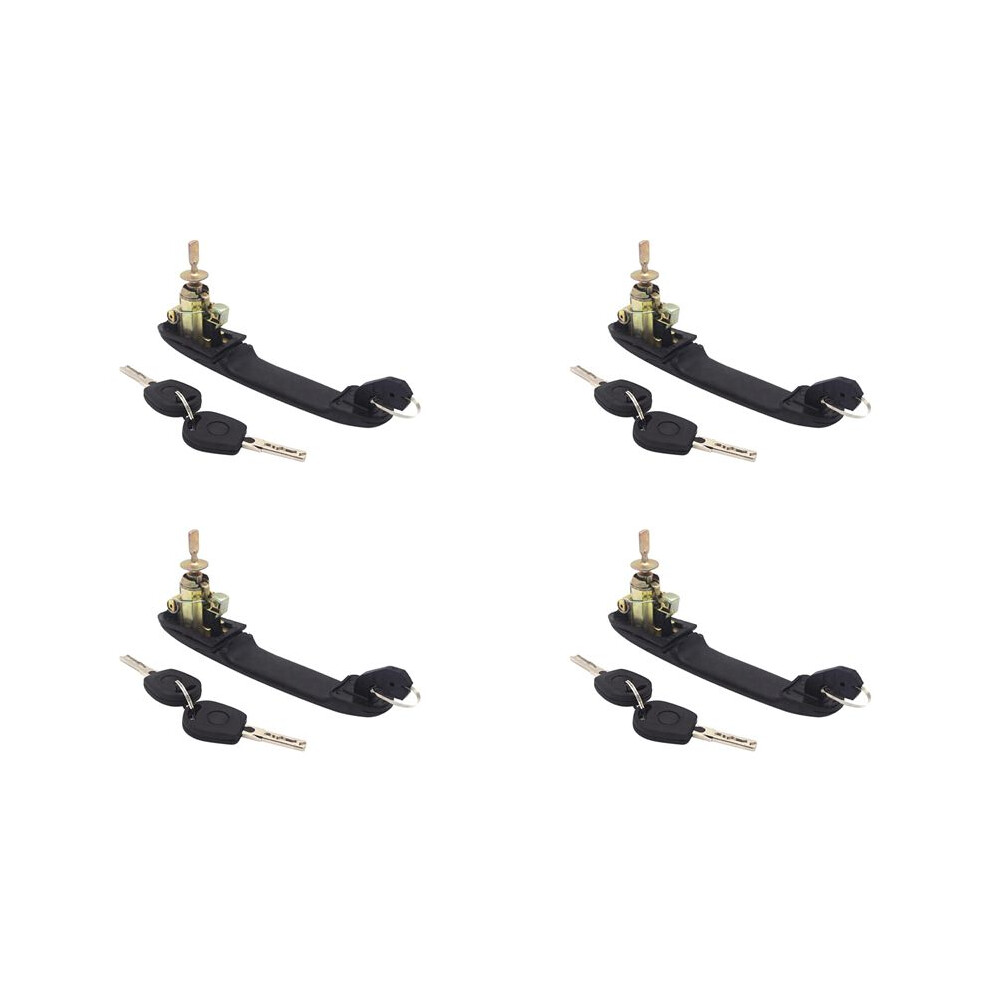 4X 6K0837205 6K0837206 Front Left Right Door Handle With Lock For Sharan Alhambra 33Mm Pin Length 4712580046410