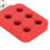 Lock Out Hasp 6-Holes Aluminum Alloy, Red & Silver 9