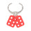 Lock Out Hasp 6-Holes Aluminum Alloy, Red & Silver 8