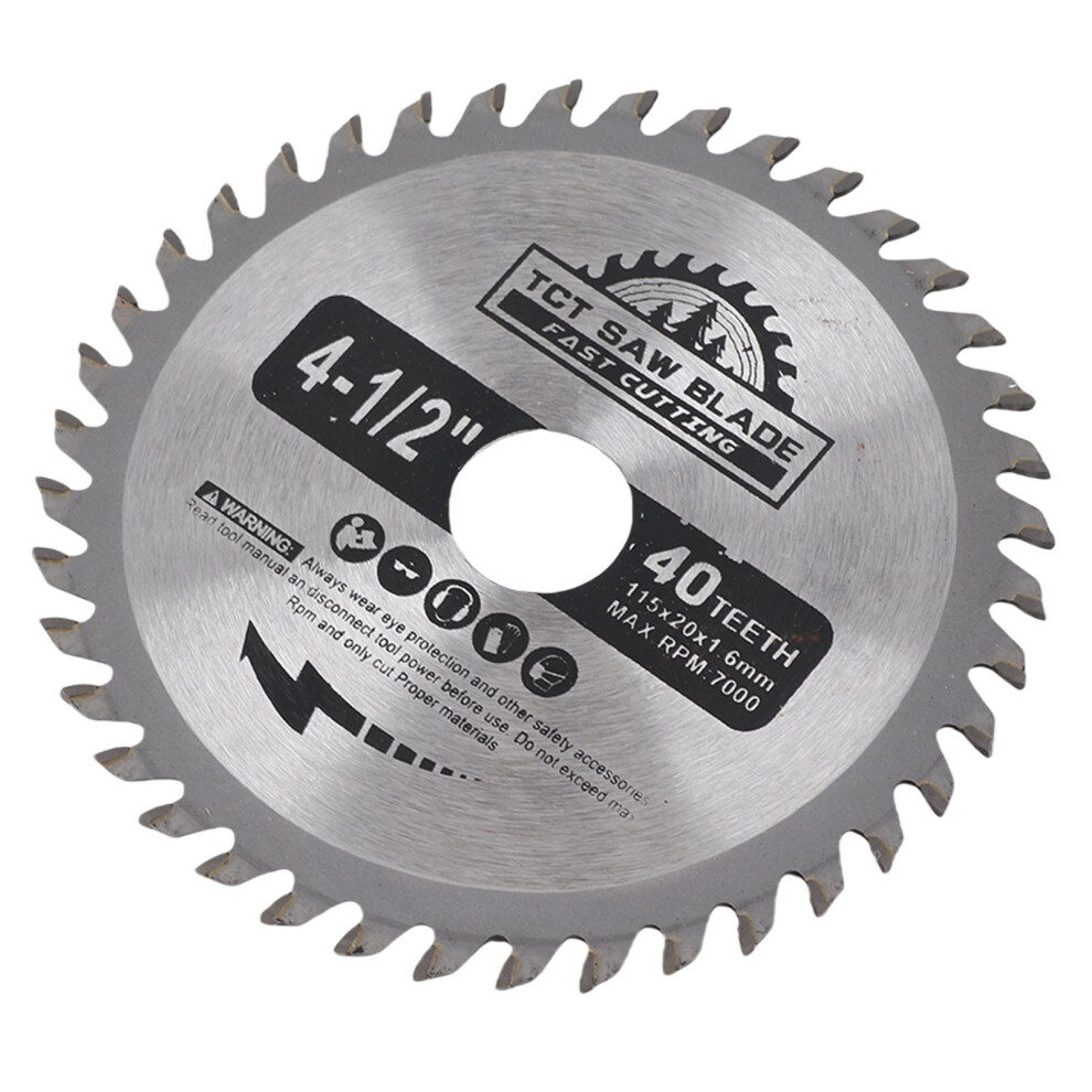 Woodworking Carbide Circular Saw Blade 115*1.6*20Mm 40 Teeth Durable Cutting Disc 6911388378091