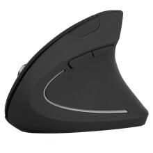 Wireless 2.4GHz Vertical Gaming Mouse 1600DPI Ergonomic Black