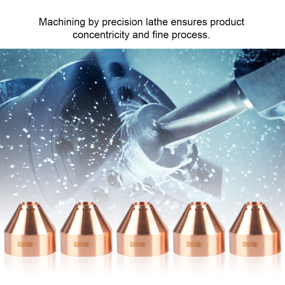 Max105 Plasma Shield Cups 5Pcs High-Quality Metal For Cutting Torch 220798 8151392629811