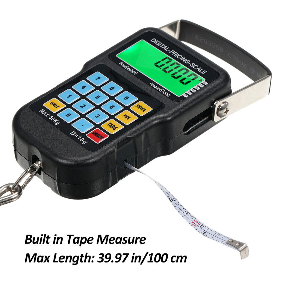 50kg Digital Fish Scale with Tape
