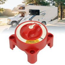 Marine Battery Cut Off Switch 350A 4-Terminal, Red, 32V