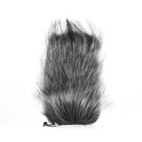 Universal Microphone Fur Windscreen for Shotgun Mic 19cm Grey