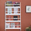 Homcom Librerías para Pared Blanco 59 x 12 x 113cm 2