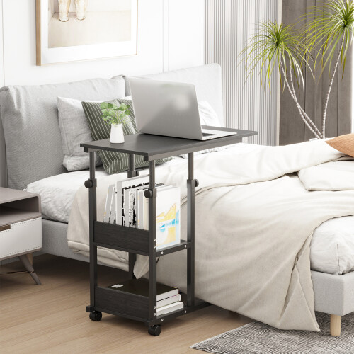 Homcom Mesa Lateral Móvil Negro 80 x 40 x 82 cm 1