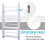 Homcom Librerías para Pared Blanco 59 x 12 x 113cm 4