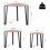 Homcom Mesitas de Café Bicolor 56 x 54.2 x 45.4cm 3
