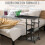 Homcom Mesa Lateral Móvil Negro 80 x 40 x 82 cm 4
