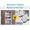 Homcom Librerías para Pared Blanco 59 x 12 x 113cm 5