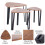 Homcom Mesitas de Café Bicolor 56 x 54.2 x 45.4cm 4