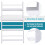 Homcom Librerías para Pared Blanco 59 x 12 x 113cm 6