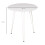 Homcom Mesa de Comedor Blanco Ø70 x 75 cm 3