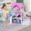 Homcom Casa de Muñeca Rosa 86 x 30 x 87 cm 2