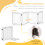 PawHut Barrera Seguridad Perro Blanco 204 x 30 x 61 cm 4