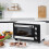 Homcom Horno Eléctrico Blanco 44 x 32 x 28.1 cm 2