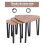 Homcom Mesitas de Café Bicolor 56 x 54.2 x 45.4cm 5