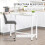 Homcom Mesa de Bar Blanco 120 x 40 x 100 cm 5