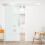 Homcom Puerta Corredera Translúcido 200 x 213 cm 2