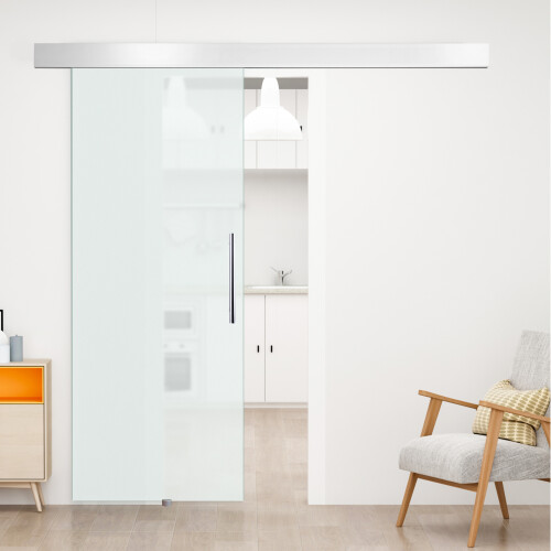 Homcom Puerta Corredera Translúcido 200 x 213 cm 1