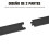 Homcom Kit Puerta Corredera Negro 200 x 4 x 0,6cm 6
