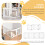 PawHut Barrera Seguridad Perro Blanco 204 x 30 x 61 cm 6