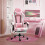 Vinsetto Silla Gaming Rosa 64 x 67 x 127 cm 5