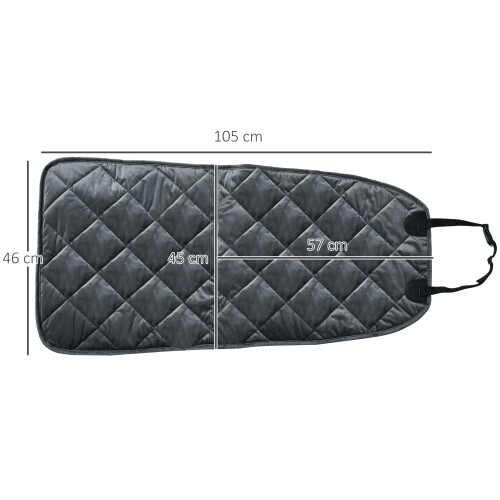 PawHut Funda Asiento Coche Perro Gris 105 x 46 cm 2