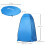 Outsunny Carpa para Ducha Azul 120 x 120 x 190 cm 3