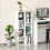 Homcom Estantería para Libro Blanco 50 x 24 x 106 cm 2