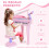 Homcom Piano Infantil Rosa 48 x 39 x 69cm 3