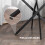 Homcom Mesa de Comedor Negro Ø80 x 75 cm 6
