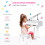 Homcom Piano de Cola Infantil Blanco 52 x 50 x 49 cm 5