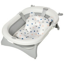 Bañera para Bebé Plegable Gris 81.5 x 50.5 x 23.5 cm