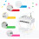 Homcom Piano de Cola Infantil Blanco 52 x 50 x 49 cm 6