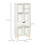 Homcom Estantería Blanco 50 x 29.5 x 120 cm 3