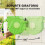 Outsunny Carrete para Manguera Verde 47,5 x 15,5 x 35,5 cm 3