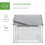 PawHut Gallinero Gris 280 x 190 x 197 cm 2