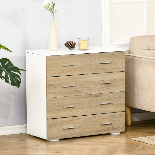 Homcom Cómoda Marrón 76 x 35 x 72 cm 1