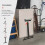 Homcom Soporte con Rodillo Negro 44 x 50 x 110 cm 4