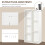 Homcom Estantería para Libro Blanco 50 x 24 x 106 cm 6
