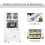 Homcom Armario Buffet Cocina Blanco 80 x 48 x 170 cm 4
