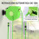 Outsunny Carrete para Manguera Verde 47,5 x 15,5 x 35,5 cm 4