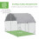 PawHut Gallinero Gris 280 x 190 x 197 cm 4