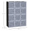 Homcom Armario Modular Plástico Negro 111 x 47 x 145cm 3
