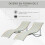 Outsunny Set 2 Tumbonas Plegable Beige 165 x 61 x 63 cm 5