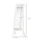 Homcom Espejo de Pie Blanco 47 x 46 x 148 cm 3